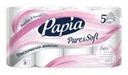 Туалетная бумага, Papia, 5 слоёв, 8 рулонов