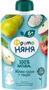 Пюре фруктовое Фрутоняня яблоко/груша/творог с 6 мес 90г г/п
