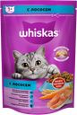 Корм сухой WHISKAS, для кошек, nподушечки с паштетом, лососем, 350г
