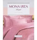 Комплект постельного белья 2-спальный Mona Liza Royal Ленты розовые сатин-жаккард, 6 предметов