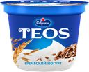Йогурт ТЕОС Савушкин Греческий злаки-клетчатка льна 2%, 250г
