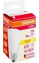 Лампа светодиодная Osram Star E27 2700К тёплый свет, груша, 9,5 Вт