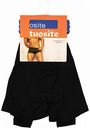 Трусы боксеры мужские Tuosite цвет: черный / синяя резинка размер: XL (50-52)