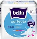 Прокладки гигиенические BELLA Perfecta Ultra Blue впитывающие, воздухопроницаемые, 10шт