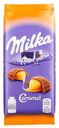 Шоколад молочный Milka 90г caramel