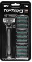 Бритва TopTech Pro 3лезвия+10 сменных кассет