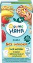 Кашка мультизлаковая ФРУТОНЯНЯ безмолочная, с яблоком, бананом, клубникой и пребиотиками, с 6 месяцев, 200мл