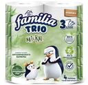Бумага туалетная Familia Trio белая 3 слоя 4 рулона