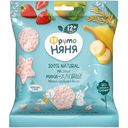 Мини-хлебцы Фрутоняня рисовые яблоко-клубника-банан, 30г