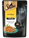 Влажный корм Sheba для кошек Ломтики в желе с курицей, 75г