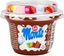 Десерт молочный Zott Monte c шоколадом и фундуком с шоколадными драже 13,7%, 70 г