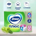 Туалетная бумага Zewa Плюс Яблоко 2 слоя, 12 рулонов