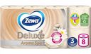 Туалетная бумага Zewa Deluxe Aroma Spa 3 слоя, 8 рулонов