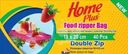 Пакеты Home Plus для хранения пищи с замком Double zip 18х20см 40шт.