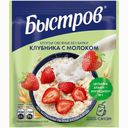 Хлопья Быстров овсяные с клубникой и молоком быстрого приготовления 40г
