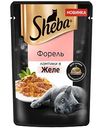 Корм для взрослых кошек Sheba Форель, ломтики в желе, 75 г