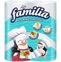Полотенца бумажные Familia с теснением белые 2 слоя, 2 рулона 2рулона
