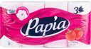 Туалетная бумага Papia Strawberry Dream 3 слоя, 8 рулонов