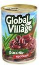 Фасоль Global Village, красная, в собственном соку, 425 мл