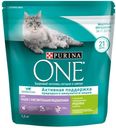 Сухой корм для кошек с чувствительным пищеварением Purina ONE индейка и рис, 1,5 кг