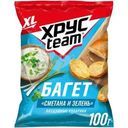 Сухарики Хрусteam Багет воздушные со вкусом сметаны и зелени 100г