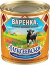 Молоко сгущенное Алексеевское вареное с сахаром 4% БЗМЖ 370г