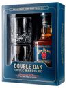 Виски Jim Beam Double Oak в подарочной упаковке с двумя стаканами США, 0,7 л