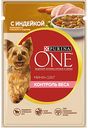 Корм для собак мини пород Контроль веса Purina One с индейкой, морковью и горохом в подливе, 85 г