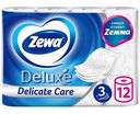 Туалетная бумага Zewa Deluxe без аромата, 3 слоя, 12рулонов