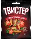 Сухарики Твистер ржано-пшеничные со вкусом томата и зелени 40г