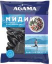 Мидии в створках Agama варено-мороженые в собственном соку, 450 г 