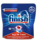 Таблетки для посудомоечной машины All in 1, Finish, 50 шт.