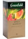 Чай зелёный оолонг Greenfield Spicy Mango со вкусом и ароматом Манго, 25×1,5 г