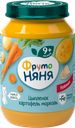 Пюре мясо-растительное ФРУТОНЯНЯ Картофель и морковь с цыпленком, с 9 месяцев, 190г