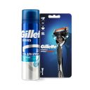 Вместе выгоднее: Бритва Gillette Fusion 5 ProGlide + Гель для бритья Gillette Series, 200 мл