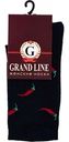 Носки женские Grand Line Перцы чили цвет: тёмно-синий/красный, 35-37 р-р