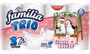 Туалетная бумага Familia Trio Flower Breeze 3 слоя, 8 рулонов