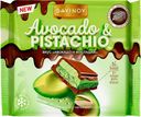 Шоколад молочный Савинов с начинкой и печеньем вкус авокадо и фисташка, 60 г