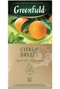 Чай Greenfield Цитрус Бриз с ароматом цитруса и мяты зелёный, 25х1.5г