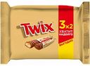 Печенье сахарное Twix с карамелью, покрытое молочным шоколадом, 165 г