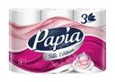 Туалетная бумага, Papia, 3 слоя, 6 рулонов