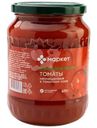 Томаты неочищенные в томатном соке Маркет Перекрёсток, 670г