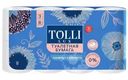 Туалетная бумага Tolli Lux белая 3 слоя 8шт.