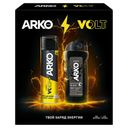 Подарочный набор Arko Пена Energy, 200 мл+ Гель для душа Black, 260 мл