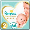 Подгузники Pampers, Premium Care, размер 2, 4-8кг, 66 шт