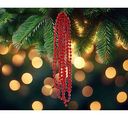 Бусы декоративные новогодние красные, 2,7м