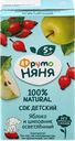Сок ФРУТОНЯНЯ Яблоко, шиповник осветленный, с 5 месяцев, 200мл