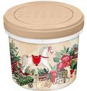 Банка с крышкой с декором Игрушки, цвет бежевый/красный в ассортименте, 0,7л