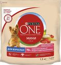 Сухой корм для собак PURINA ONE® говядина, 1,5кг