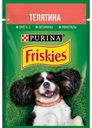 Корм Friskies кусочки с телятиной в подливе для взрослых собак, 85г